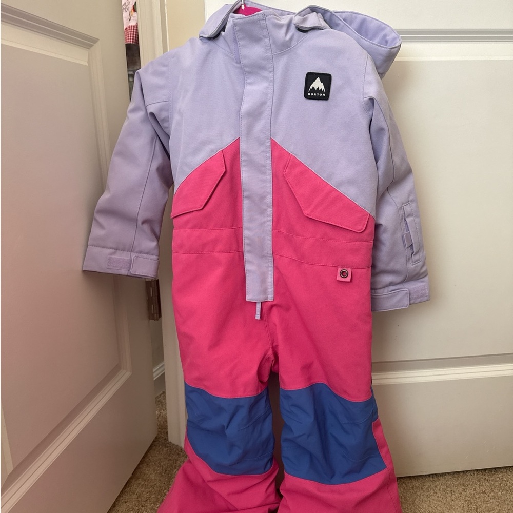 Burton Kids Lilac Pink Blue One-Piece Snowsuit